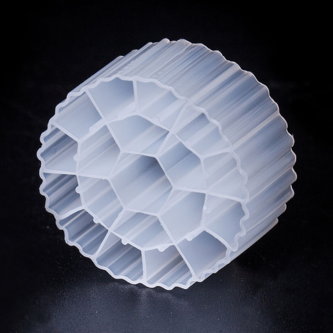 Saving Space MBBR biopipe Fliter Media PE63 For Waste Water Treatment / RAS With White Color A²/O technology 6