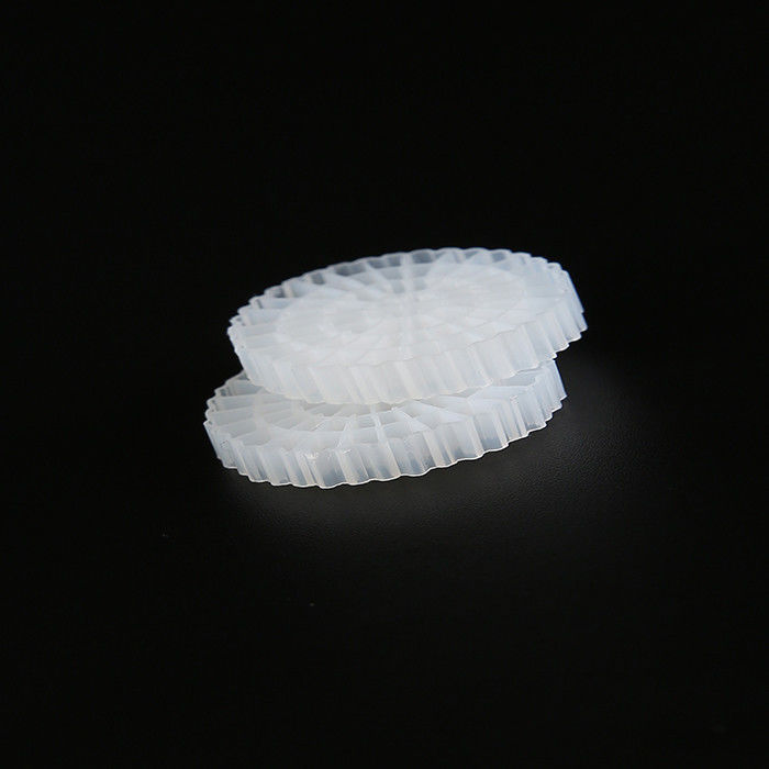 RAS সাদা প্লাস্টিক ফিল্টার মিডিয়া MBBR K5 মাছ চাষের জন্য, জল চিকিত্সা