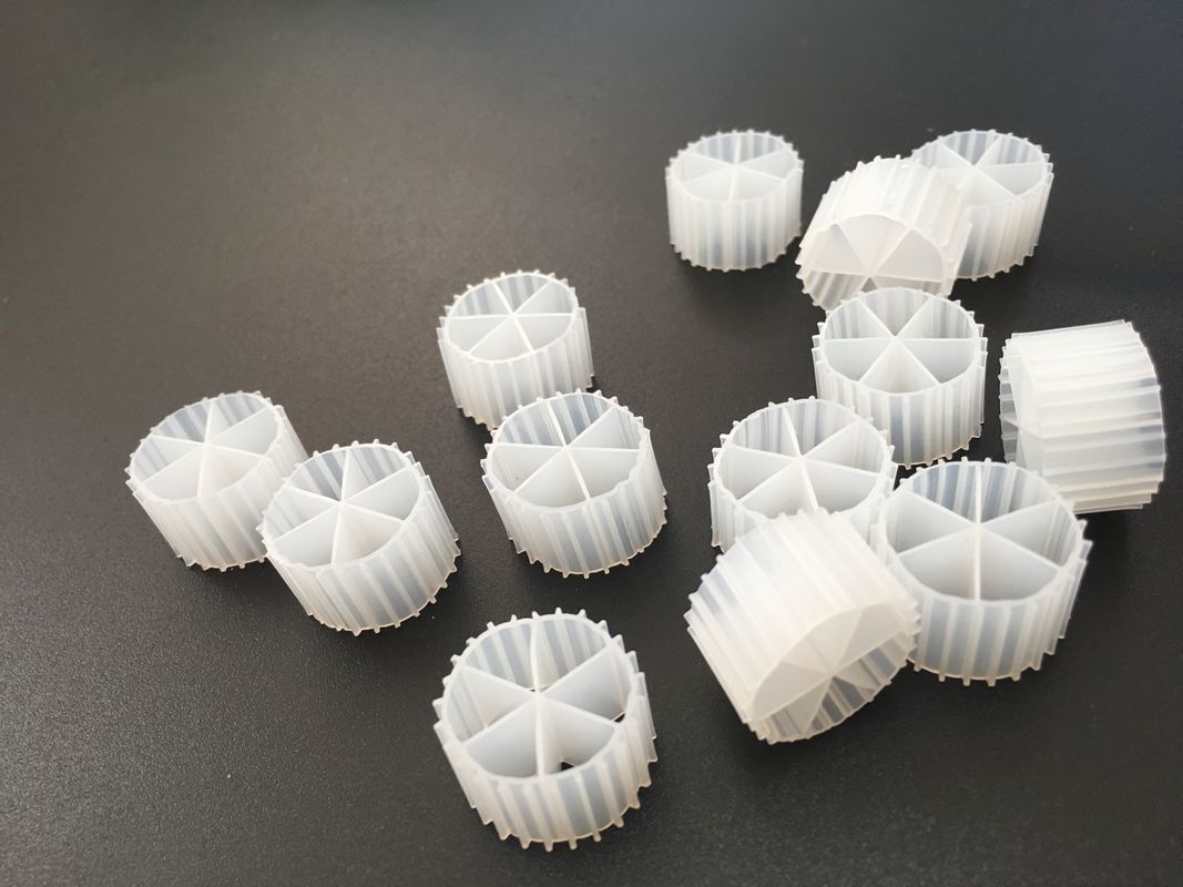 KLB04 MBBR বায়ো মিডিয়া / এইচডিপিই ফিল্টার মিডিয়া সাদা রঙ, 20 বছরের জীবনকাল