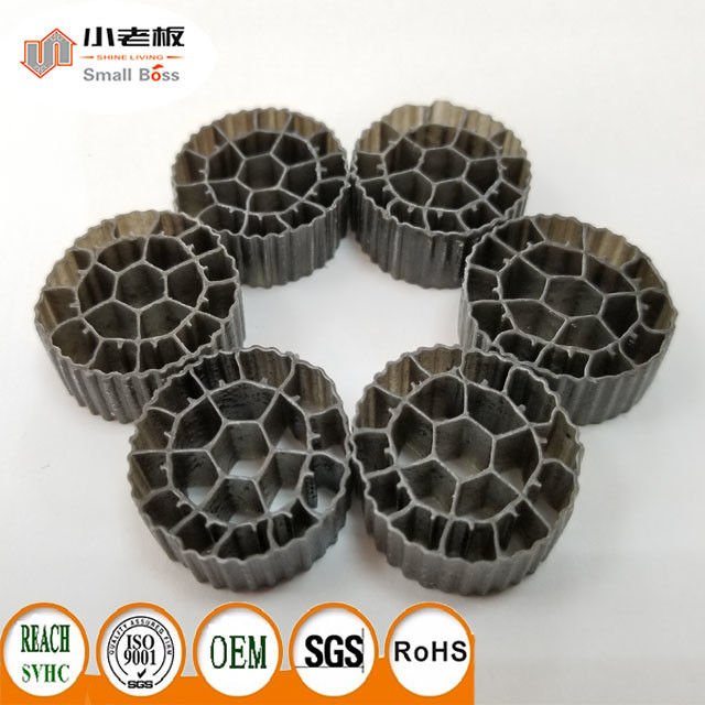 সাদা এইচডিপিই অ্যাকোয়ারিয়াম ফিল্টার প্লাস্টিকের বায়ো মিডিয়া প্যাকিং পণ্য জল চিকিত্সার জন্য