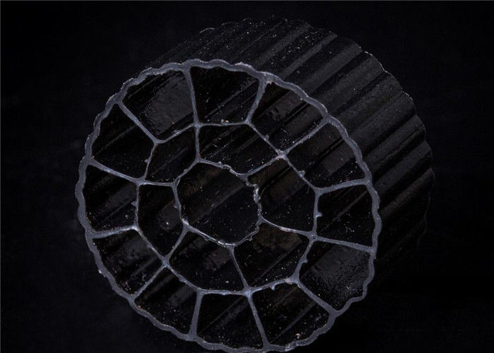 25mm x 12mm রঙিন এমবিবিআর ফিল্টার মিডিয়া এইচডিপিই উপাদান PE06 বায়ো মিডিয়া