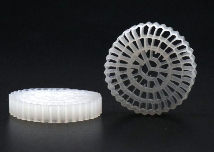 বায়ো ফিল্ম গ্রোথ ফাস্ট কে 1 মাইক্রো ফিল্টার মিডিয়া 25 * 10 মিমি যে কোনও রঙিন এইচডিপিই ক্যালডনেস