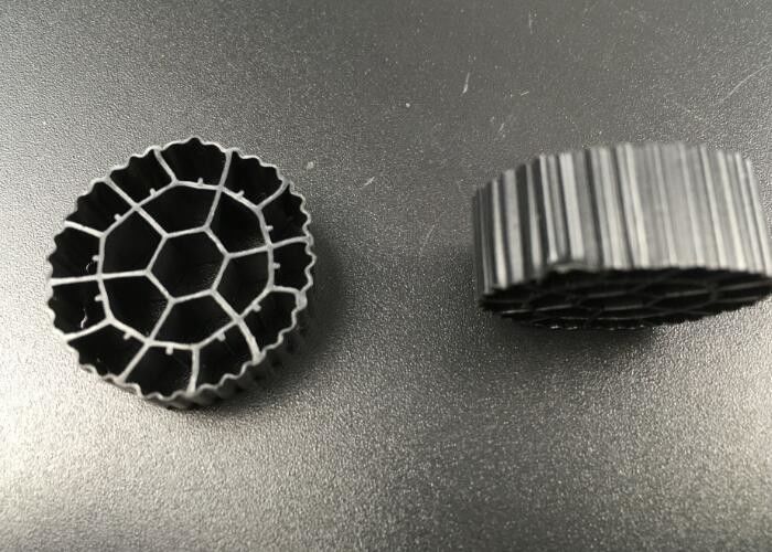 কালো রঙের কে৩ এমবিবিআর ফিল্টার ক্যারিয়ার ফর ইন্ডাস্ট্রিয়াল ওয়াটার ট্রিটমেন্ট ২৫*১০ মিমি