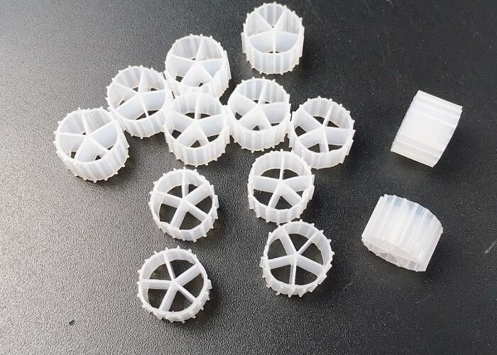 10*7 মিমি এমবিবিআর বায়ো ক্যারিয়ার ফ্যাব মিডিয়া বায়ো সেল মিডিয়া জল চিকিত্সার জন্য এ / ও প্রক্রিয়া