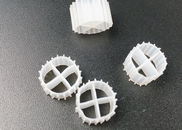 কাল্ডনেস এমবিবিআর বায়ো ফিল্টার মিডিয়া ভাসমান চলমান বিছানা বায়োফিল্ম রিঅ্যাক্টর অ্যাকোয়ারিয়াম সাদা রঙ 11 * 7 মিমি