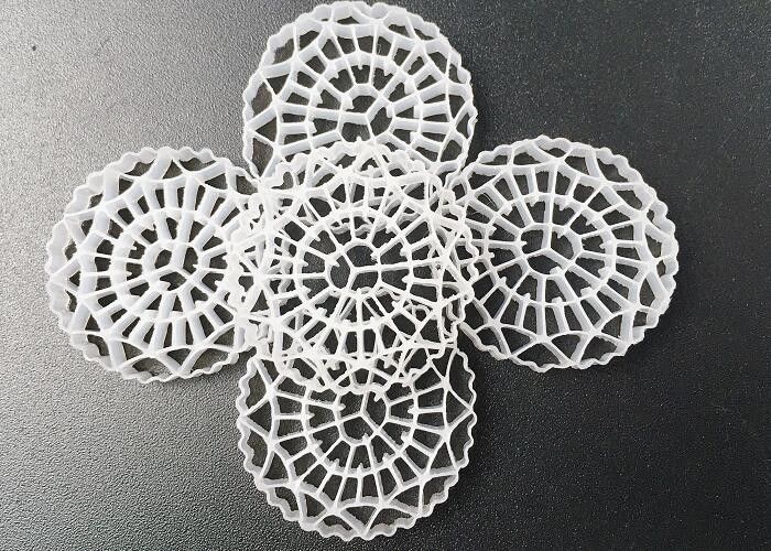 25 * 5 মিমি কে 3 ফিল্টার মিডিয়া এইচডিপিই উপাদান আইএফএএস প্রক্রিয়া এমবিবিআর বায়োবলস