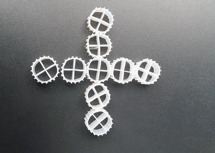 ভাল প্রভাব প্রতিরোধের কোই ভাসমান ফিল্টার মিডিয়া চলমান বিছানা বায়োফিল্টার স্ব-পরিষ্কার