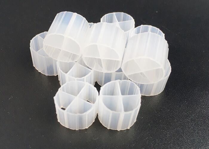 উচ্চ দক্ষতা MBBR বায়ো মিডিয়া K1 মাইক্রো মিডিয়া 12mm X 9mm সাদা রঙ