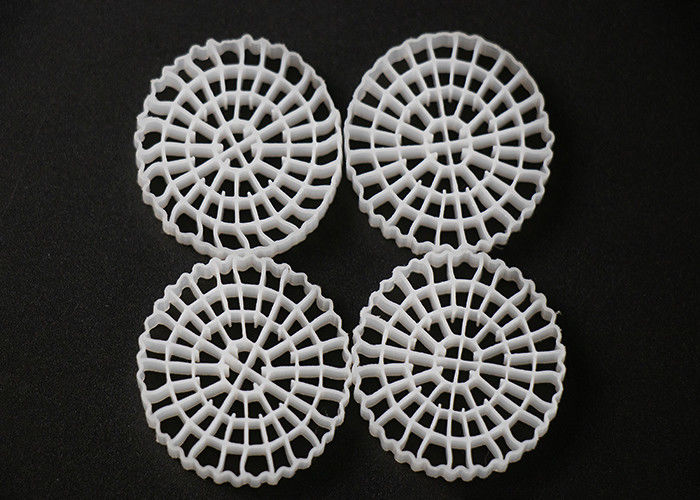 25*4mm PE64 K5 MBBR বায়ো মিডিয়া K5 সাদা রঙ এবং কুমারী এইচডিপিই উপাদান RAS সিস্টেমের জন্য