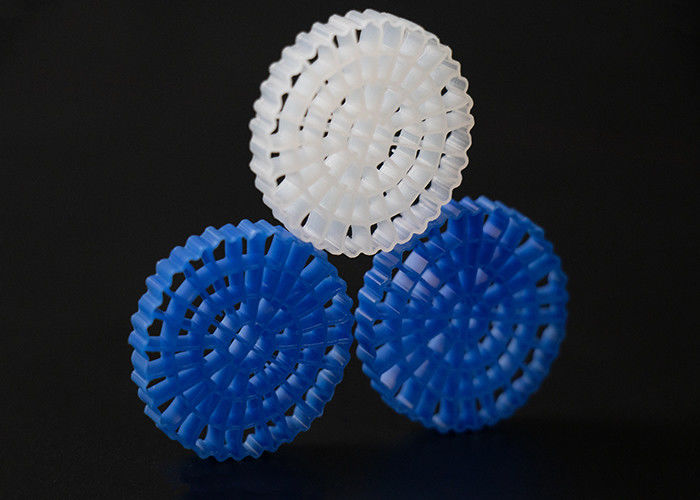 RAS সাদা প্লাস্টিক ফিল্টার মিডিয়া MBBR K5 মাছ চাষের জন্য, জল চিকিত্সা