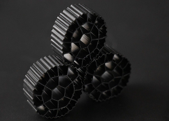 K3 প্লাস্টিক ফিল্টার মিডিয়া সাদা রঙ এবং কুমারী এইচডিপিই উপাদান সহ বায়ো মিডিয়া