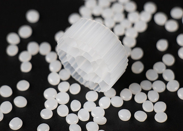 19 গর্ত K3 বায়োসেল ফিল্টার মিডিয়া ভার্জিন এইচডিপিই উপাদান এবং সাদা রঙের সাথে