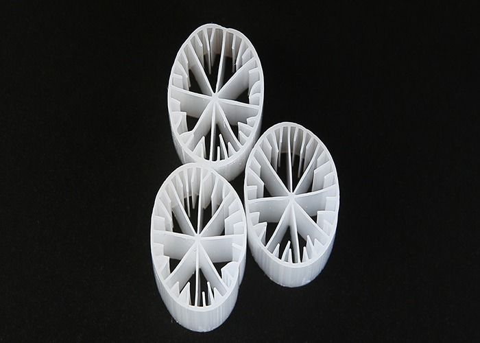 প্লাস্টিকের উপাদান এমবিবিআর বায়ো মিডিয়া ভার্জিন এইচডিপিই এবং সাদা রঙ 15 * 15 মিমি আকার পানির জন্য