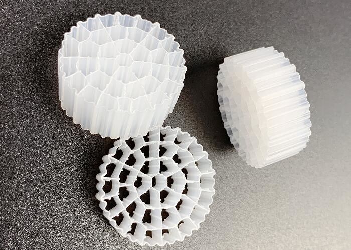 এফডিএ সেফটি এ/ও টেকনোলজি এমবিবিআর প্লাস্টিক ফিল্টার মিডিয়া হোয়াইট এইচডিপিই উপাদান