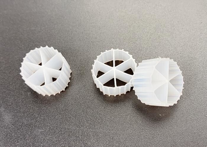 বায়োসেল বায়ো ক্যারিয়ার PE04 6 কক্ষ এমবিবিআর বায়ো বলস ফিল্টার মিডিয়া অ্যানেরোবিক ট্যাঙ্কের জন্য